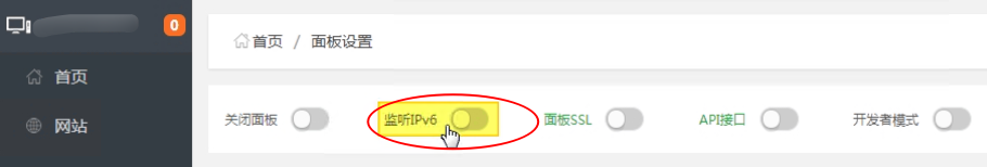 aapanel、宝塔面板开启 IPV6 解析支持